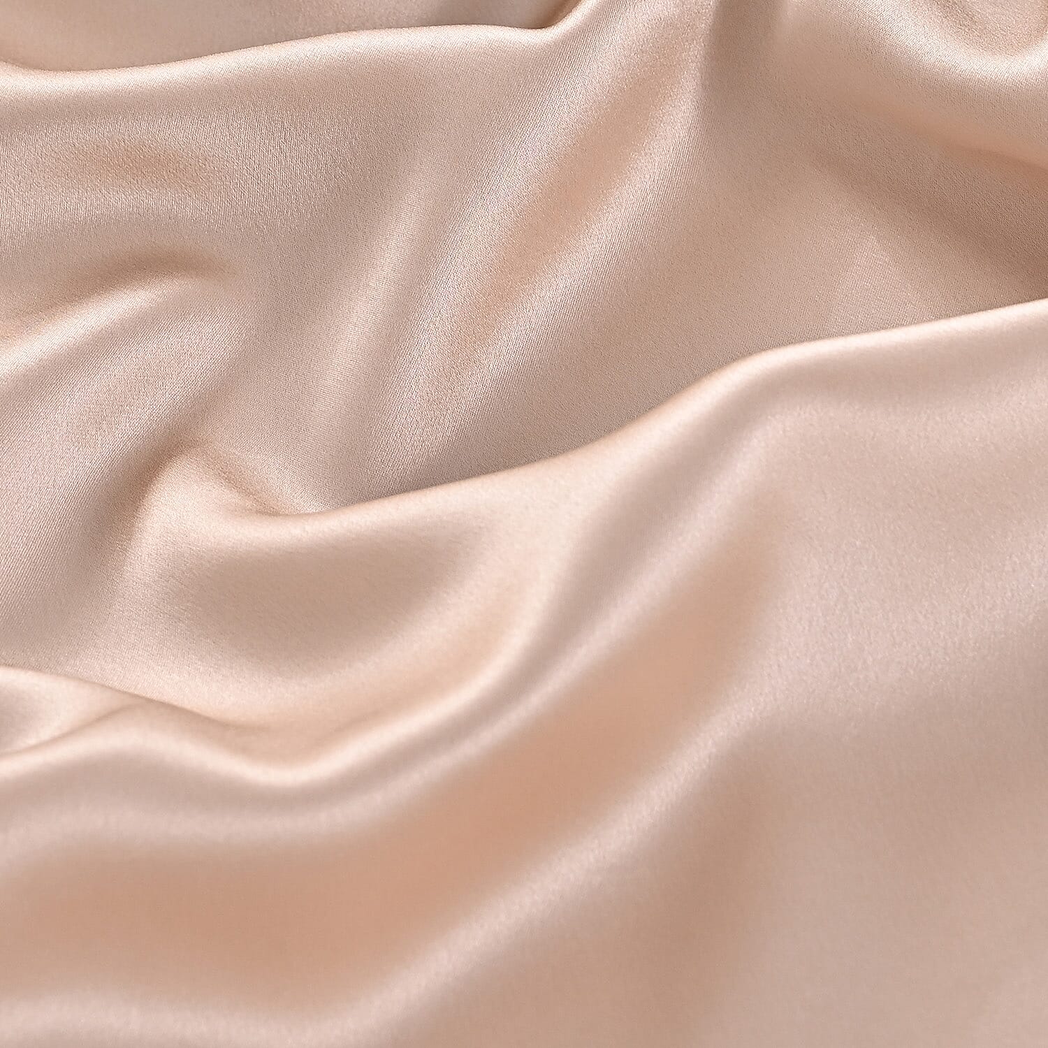 Hush Haven 100% Mulberry Silk Pillowcase with MOP Button (50x75 cm) - Beige