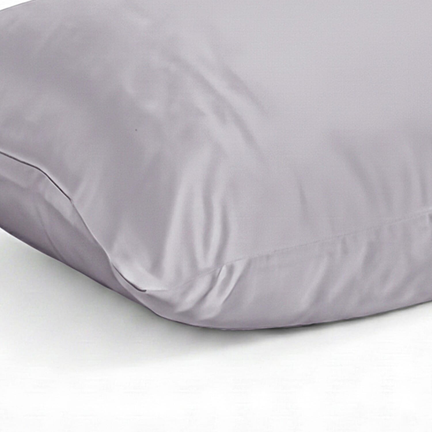 Hush Haven 100% Mulberry Silk Pillowcase with MOP Button (50x75 cm) - Silver Grey