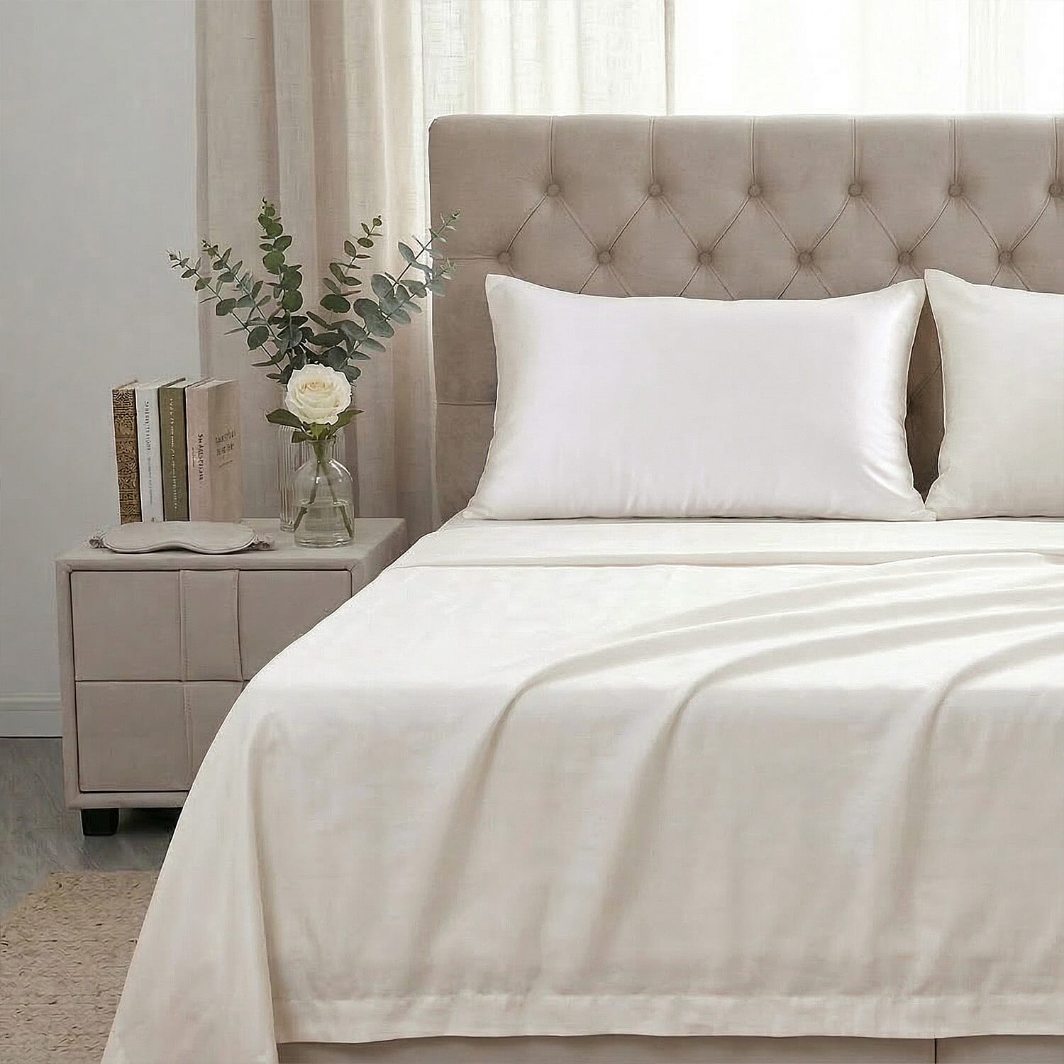 Hush Haven Mulberry Silk Patterned Duvet Cover