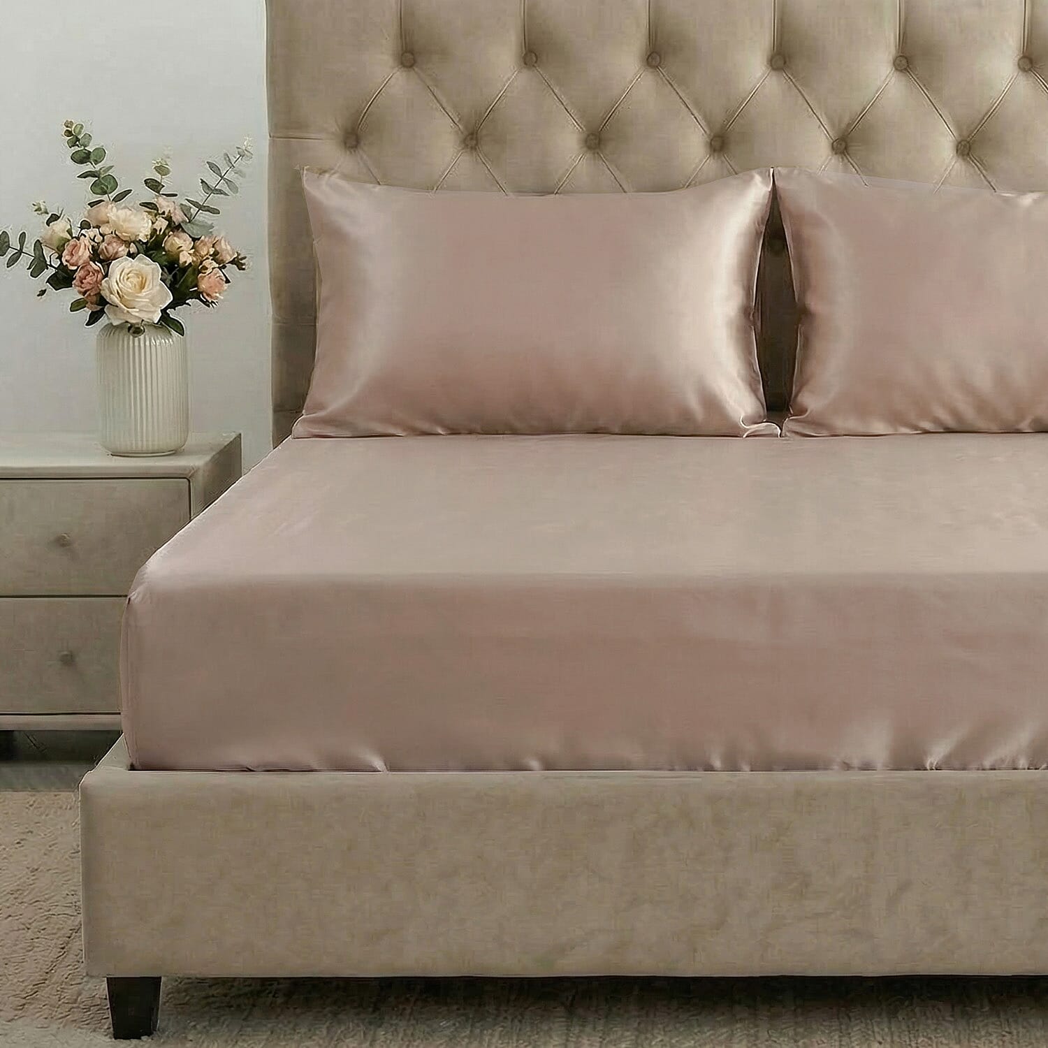 Hush Haven Mulberry Silk Patterned Sheet