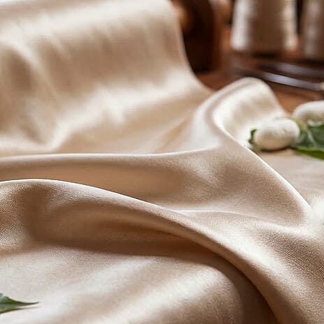 Hush Haven 4-Piece 100% Mulberry Silk Bedding Set includes - Flat Sheet, Deep Fitted Sheet - 2pc Mother of Pearl Button Pillowcases (230 x 275cm) - Grey