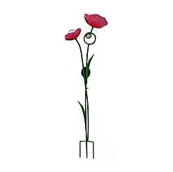 LIVMORE Solar Flower Garden Stake (91cm) - Yellow & Green
