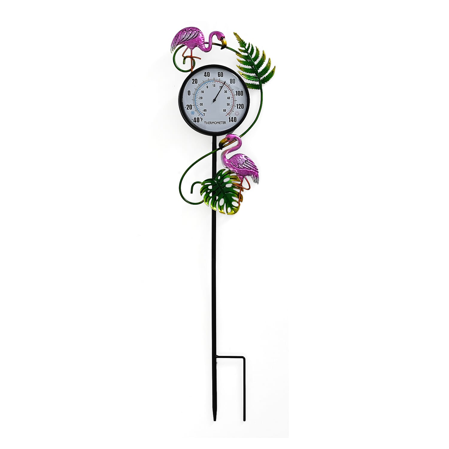 LIVMORE Flamingo Thermograph Stake (108cm) - Pink & Green
