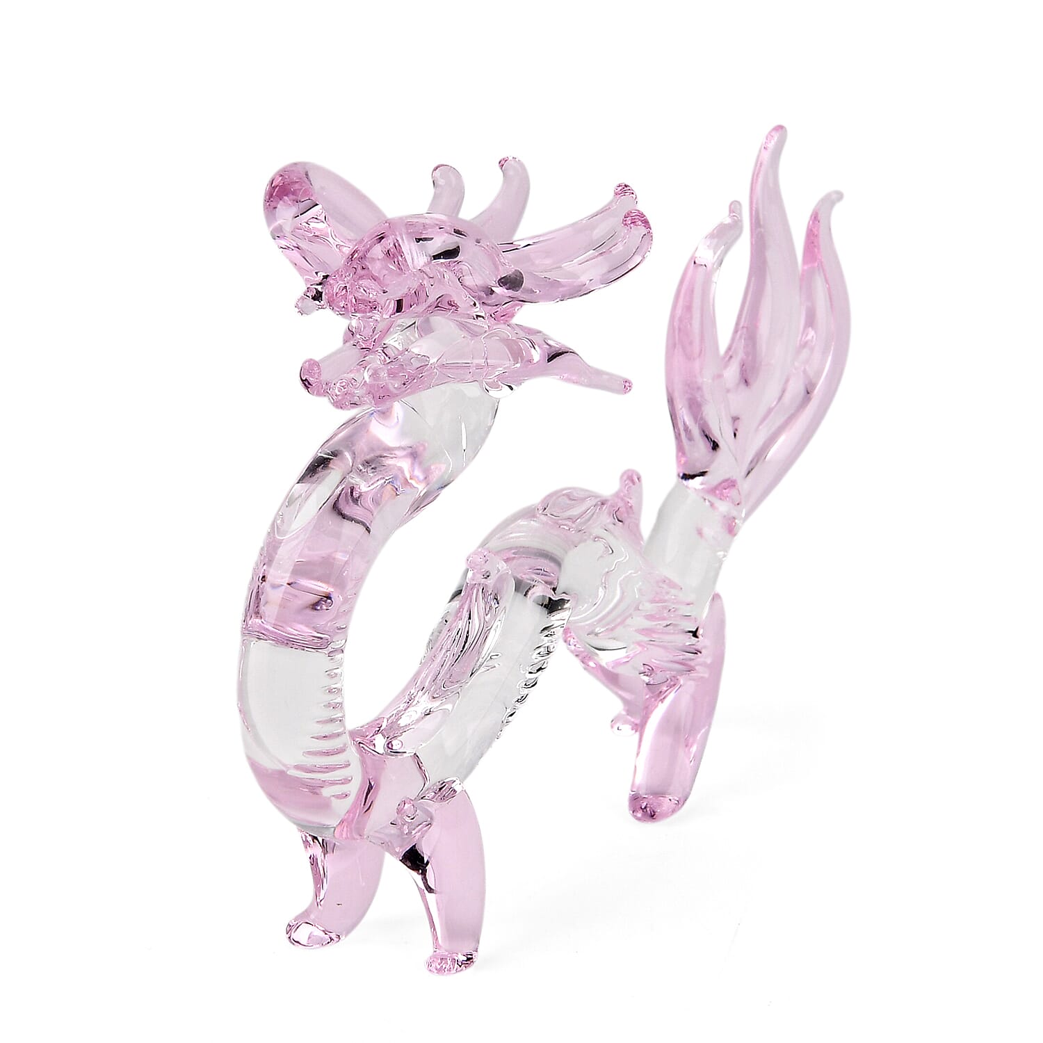 Livmore Dragon Glass Decor - Pink