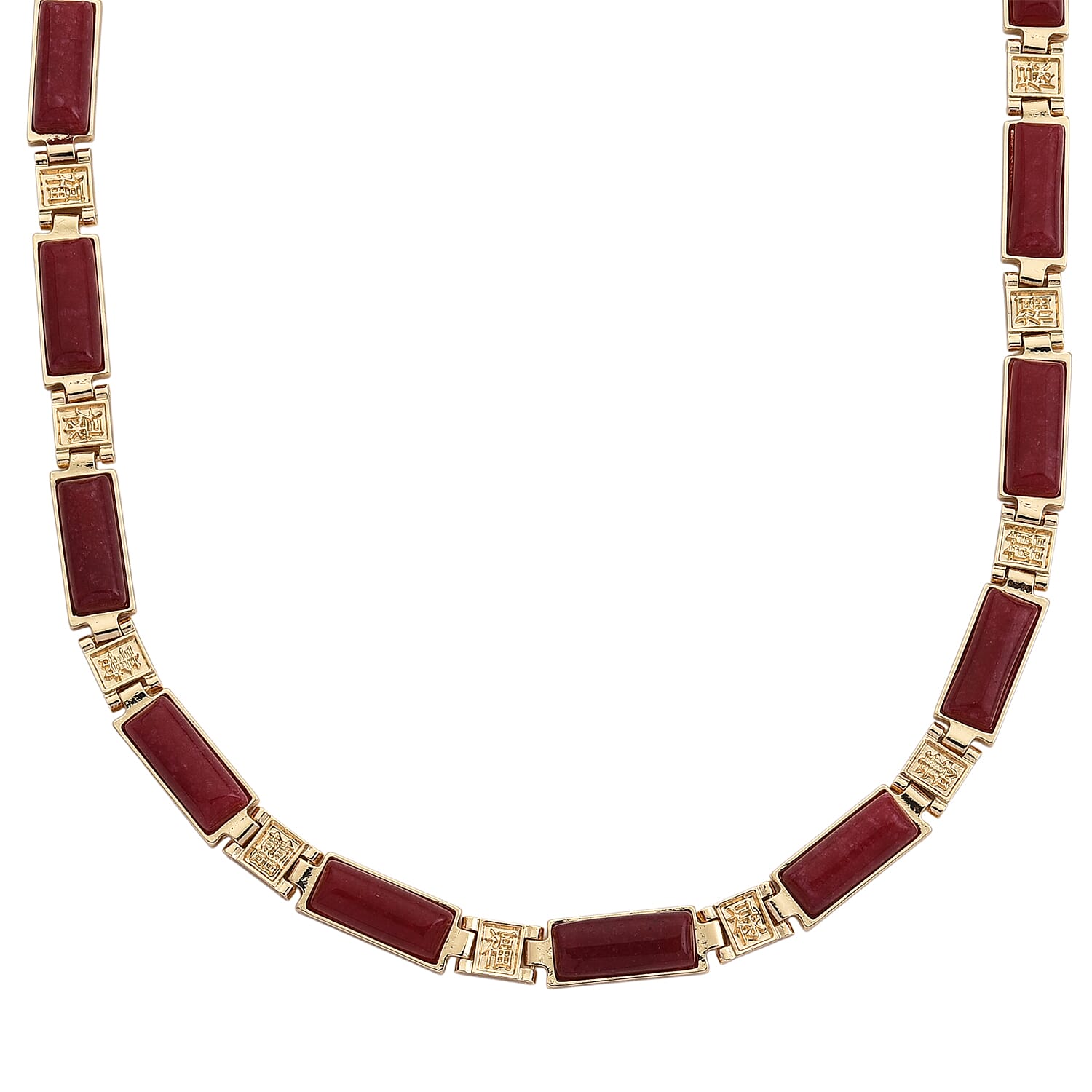 Designer Inspired - Cherry Quartz Magnetic Therapy Necklace (Size - 16)  50.000  Ct.