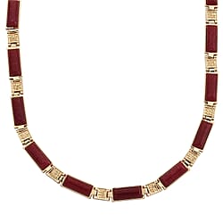 Designer Inspired - Blue Sandstone Magnetic Therapy Necklace (Size - 16) 50.00 Ct.