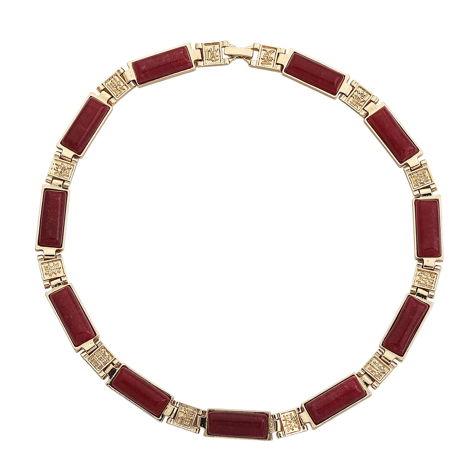 Designer Inspired - Cherry Quartz Magnetic Therapy Necklace (Size - 16)  50.000  Ct.