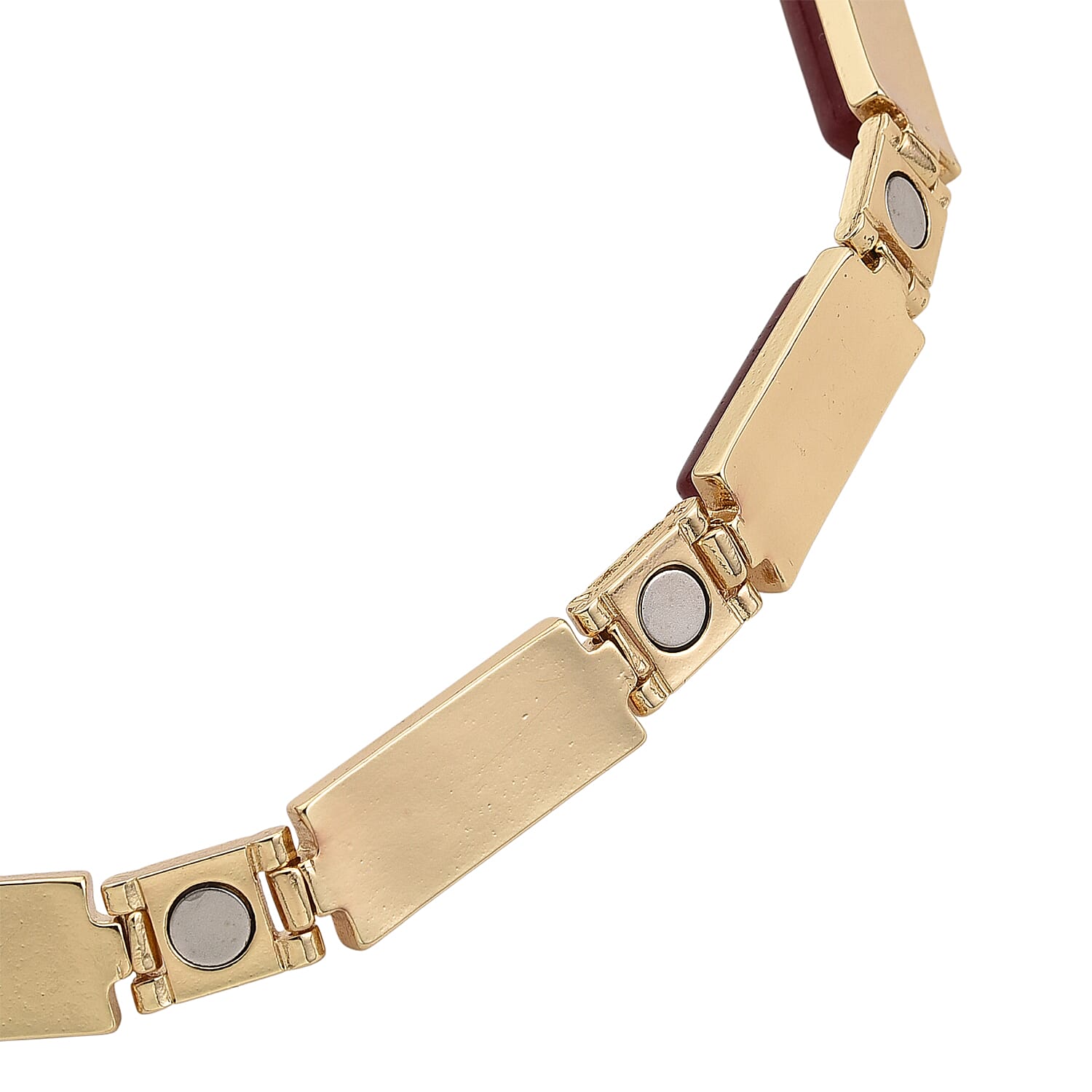 Designer Inspired - Cherry Quartz Magnetic Therapy Necklace (Size - 16)  50.000  Ct.