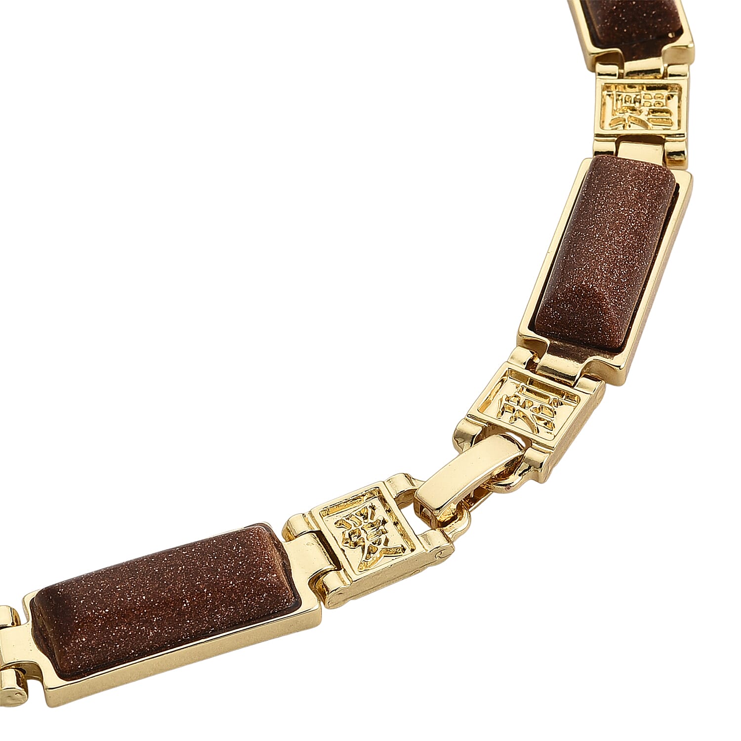 Gold Sandstone Necklace (Size - 16) 50.00 Ct.