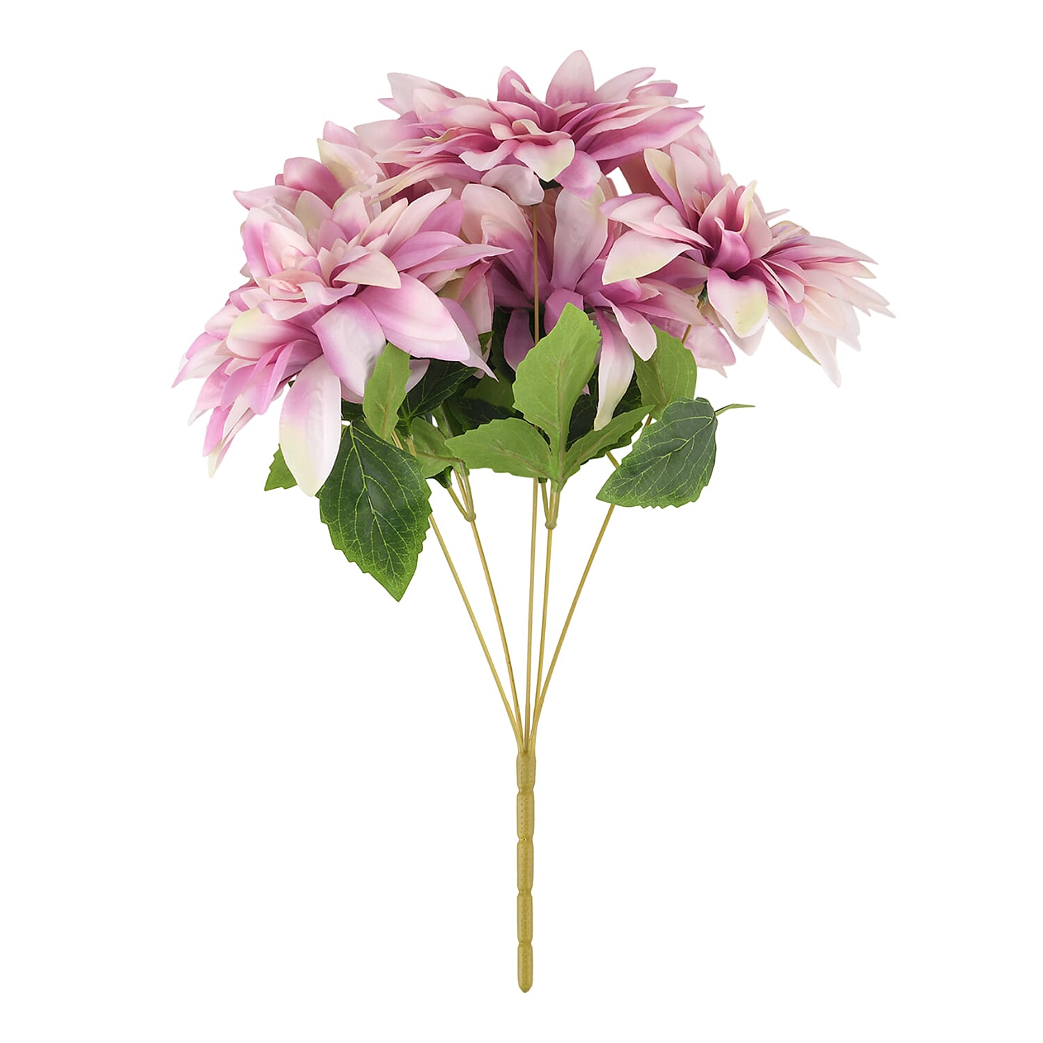 7-Heads Artificial Flower Bush (43cm) - Lilac