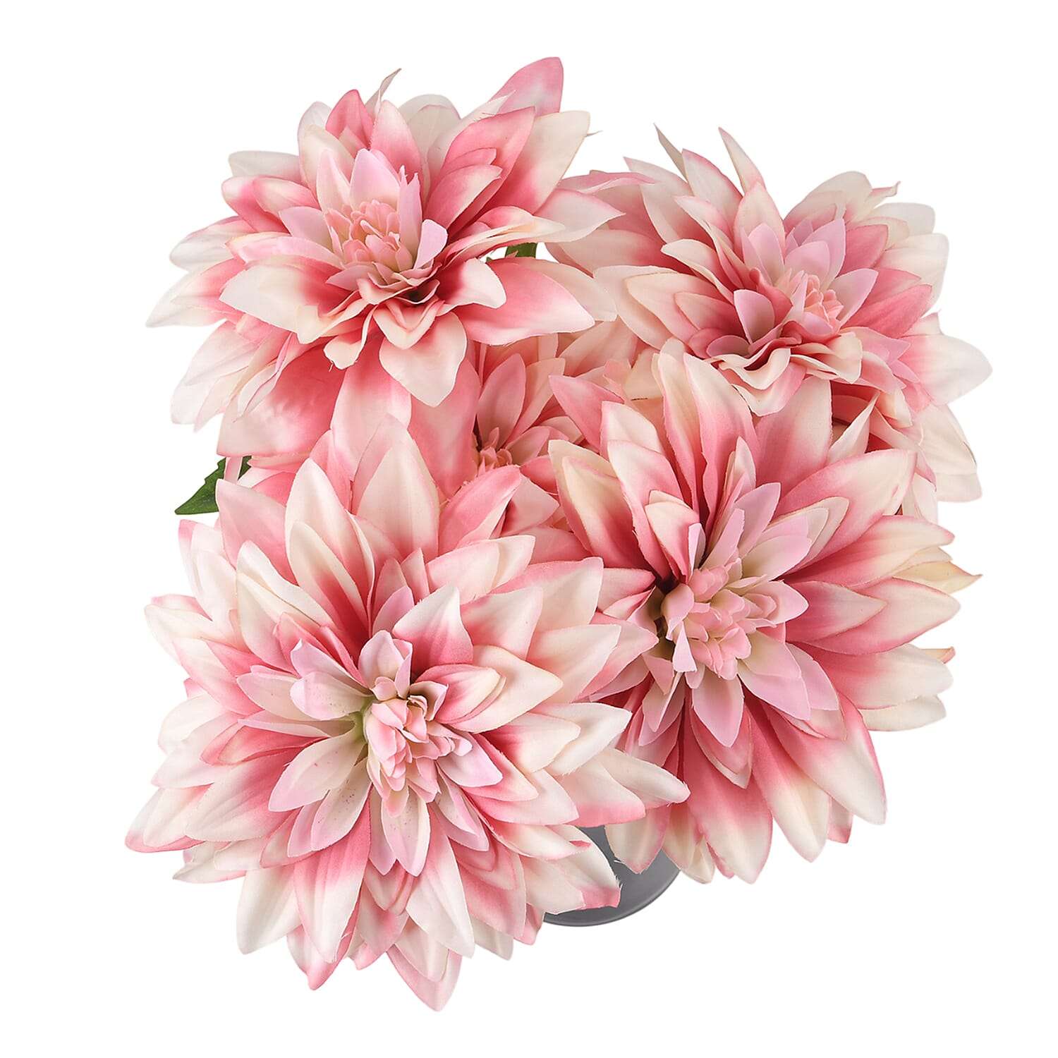 7- Head Artificial Dahlia Flower (43cm) - Pink