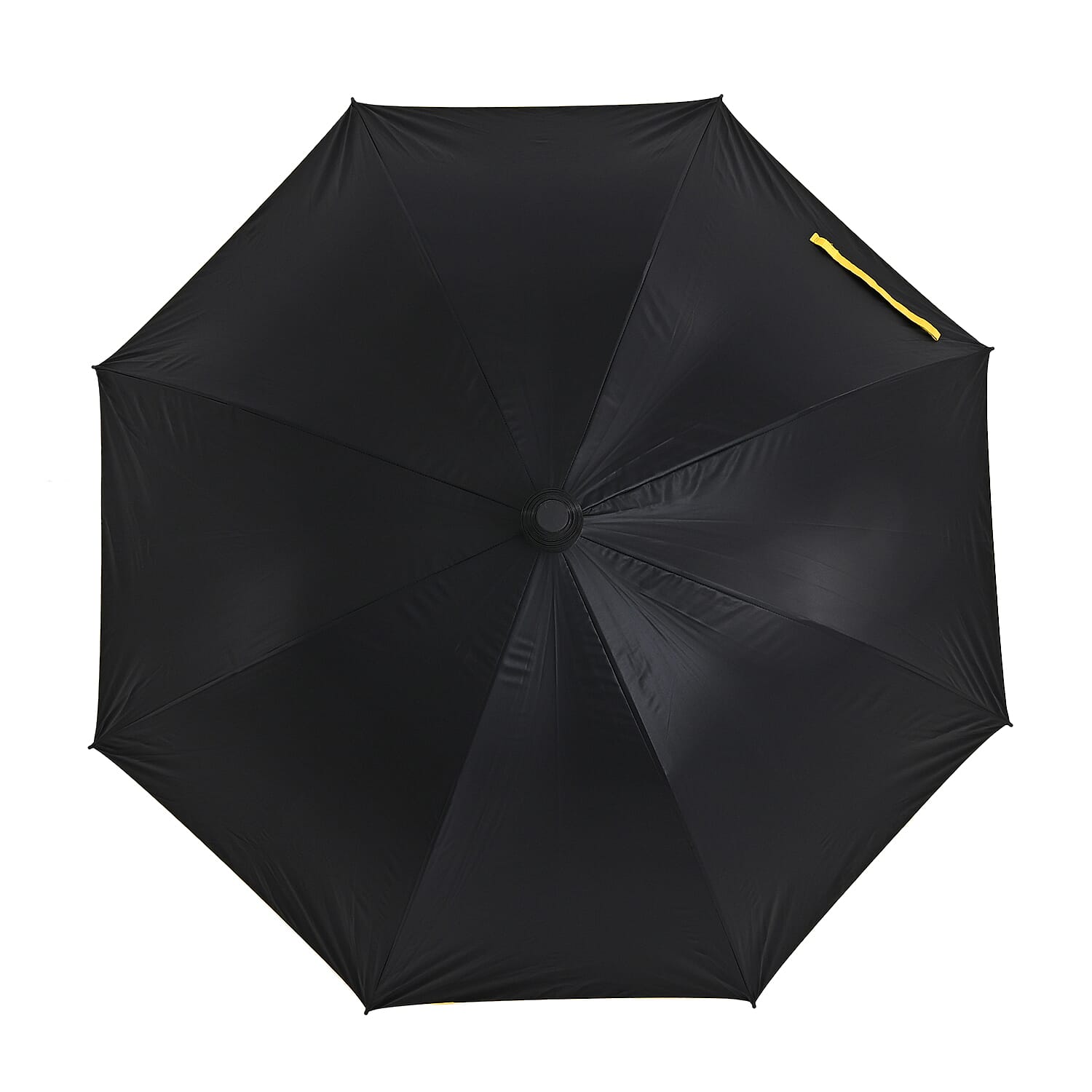 Auto-Open Stick Umbrella (97.5 cm) - Yellow - Black