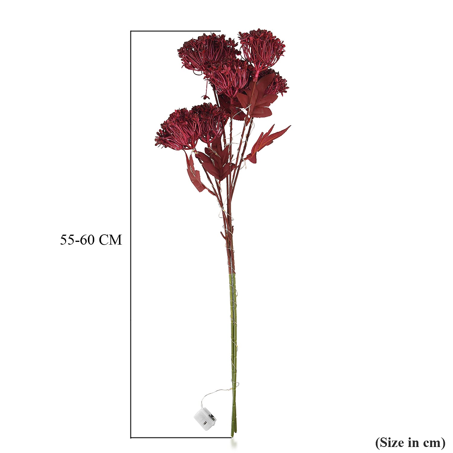 Artificial Flower (Size - One Size) - Red