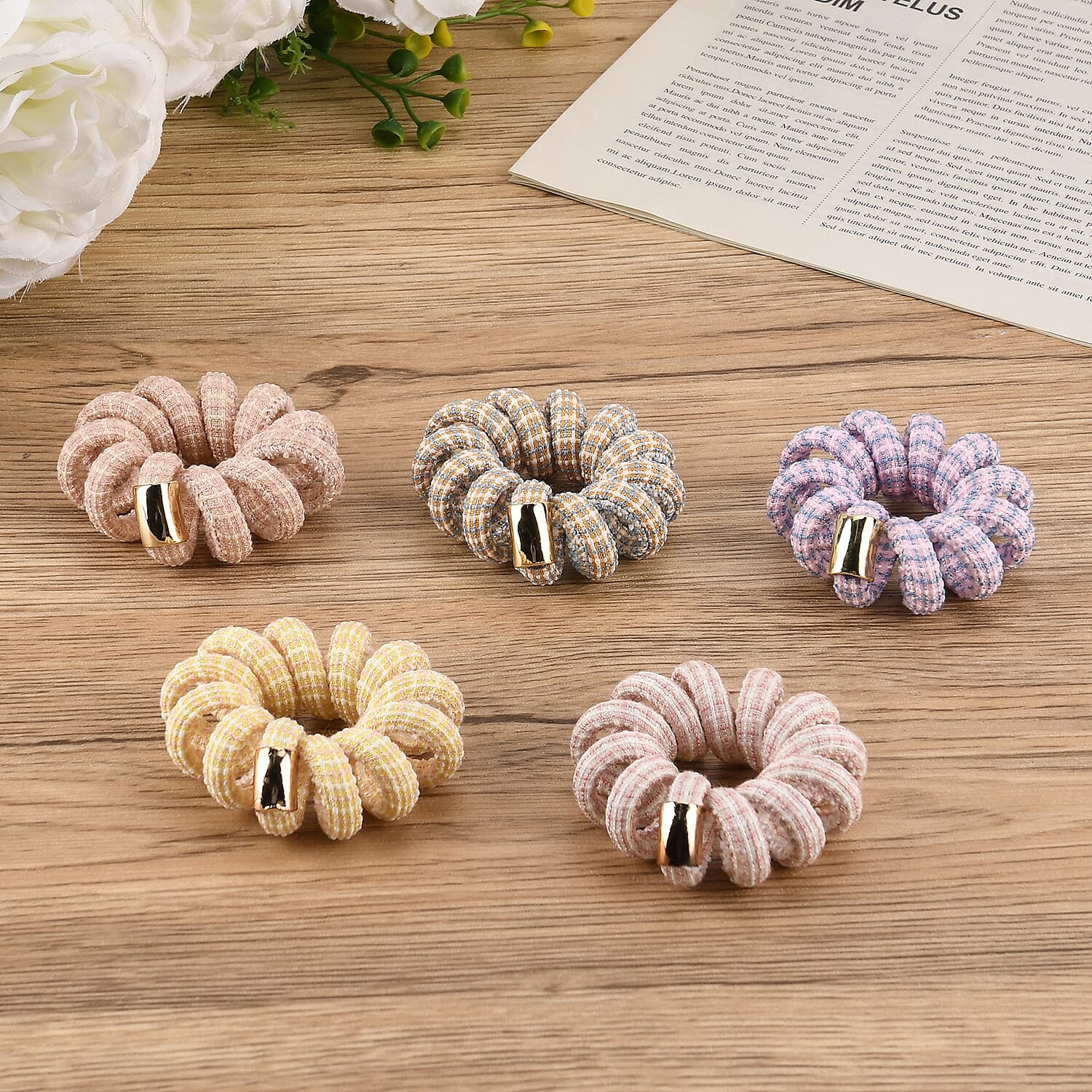 Hair Pin, Claw and Clip (Size - One Size) - Pink Green