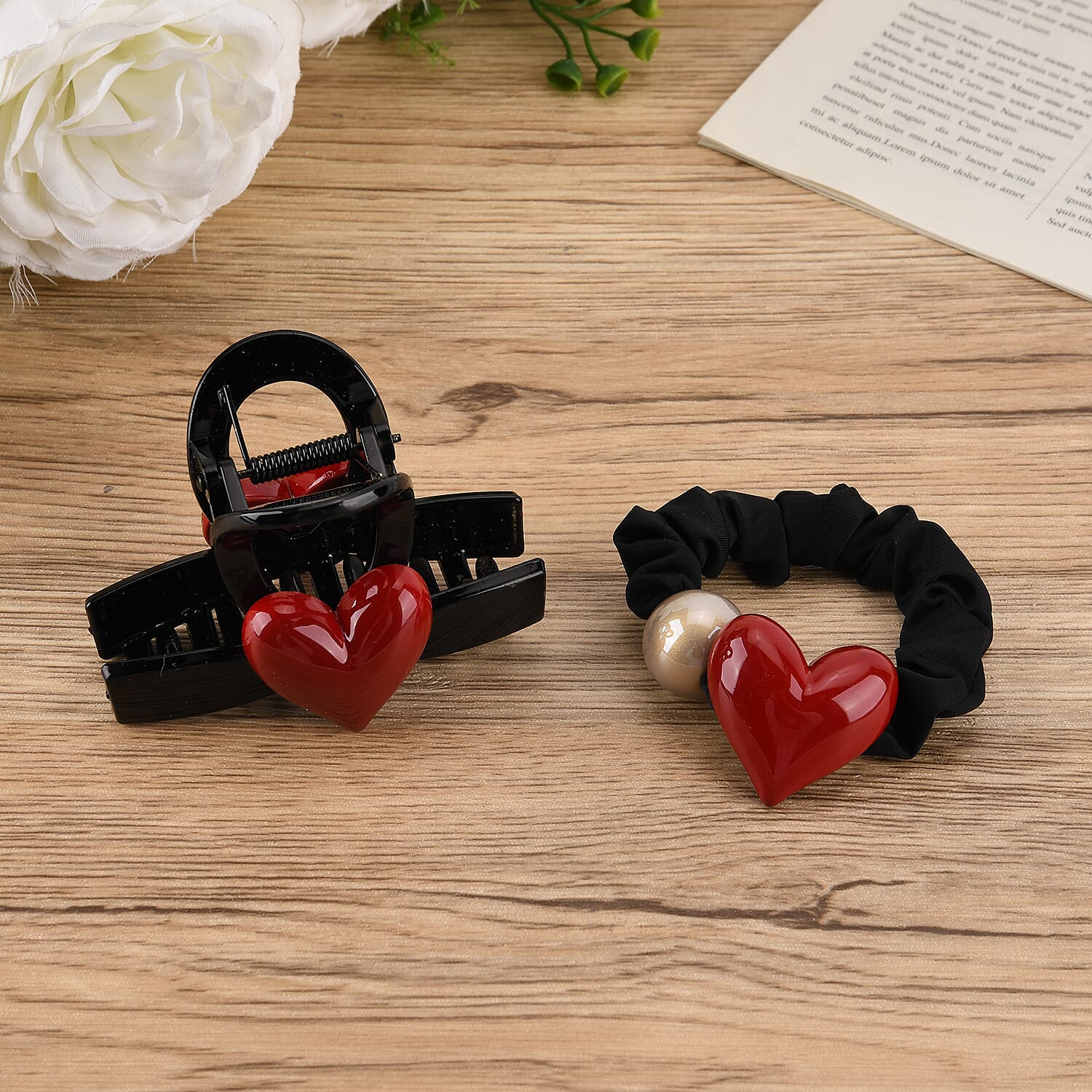 Hair Pin, Claw and Clip (Size - One Size) - Black