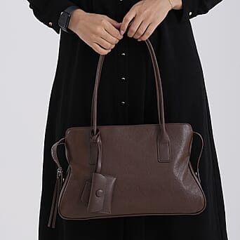 https://tjcuk.sirv.com/Products/84/1/8413778/Leather-Patterned-Tote-Bag-Size-38x10x24-cm-Chocolate_8413778_3.jpg?w=342&h=342