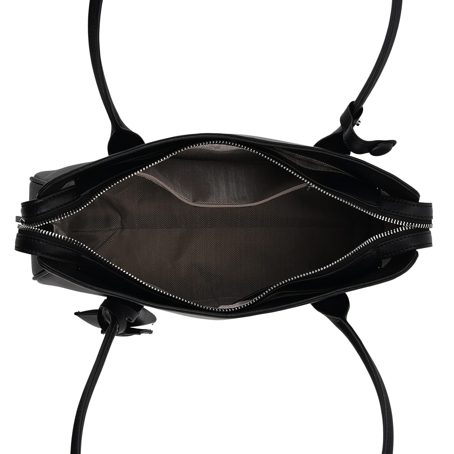 Premium Genuine Leather Everyday Shoulder Tote Bag - Black