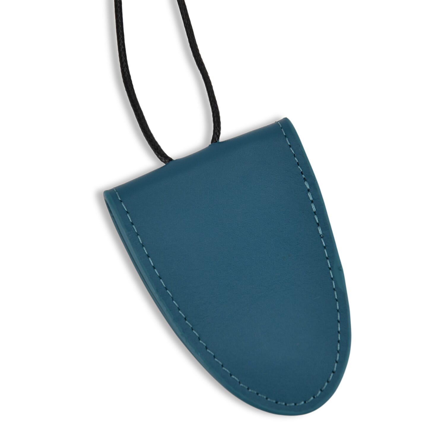 Genuine Leather Magnetic Sunglass Holder Strap - Teal