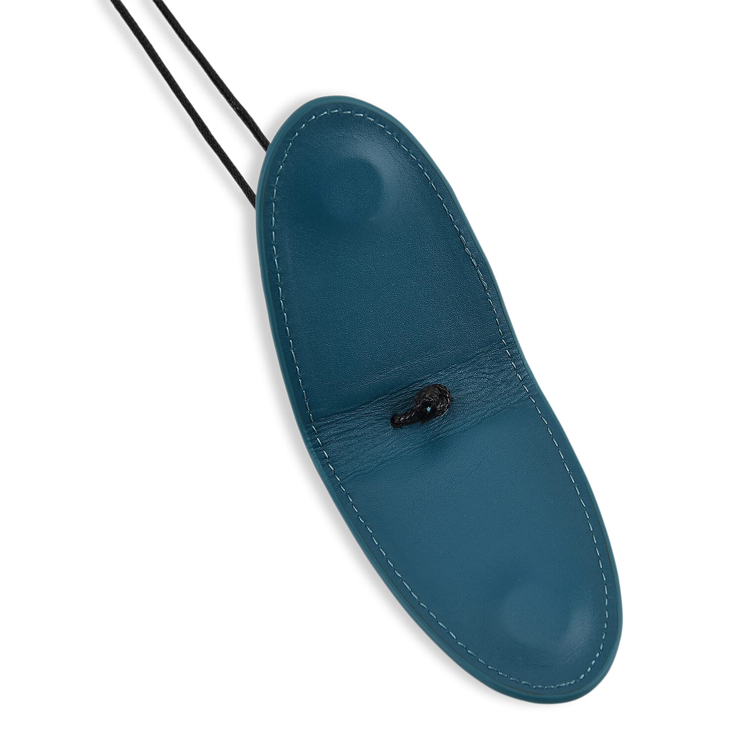 Genuine Leather Magnetic Sunglass Holder Strap - Teal