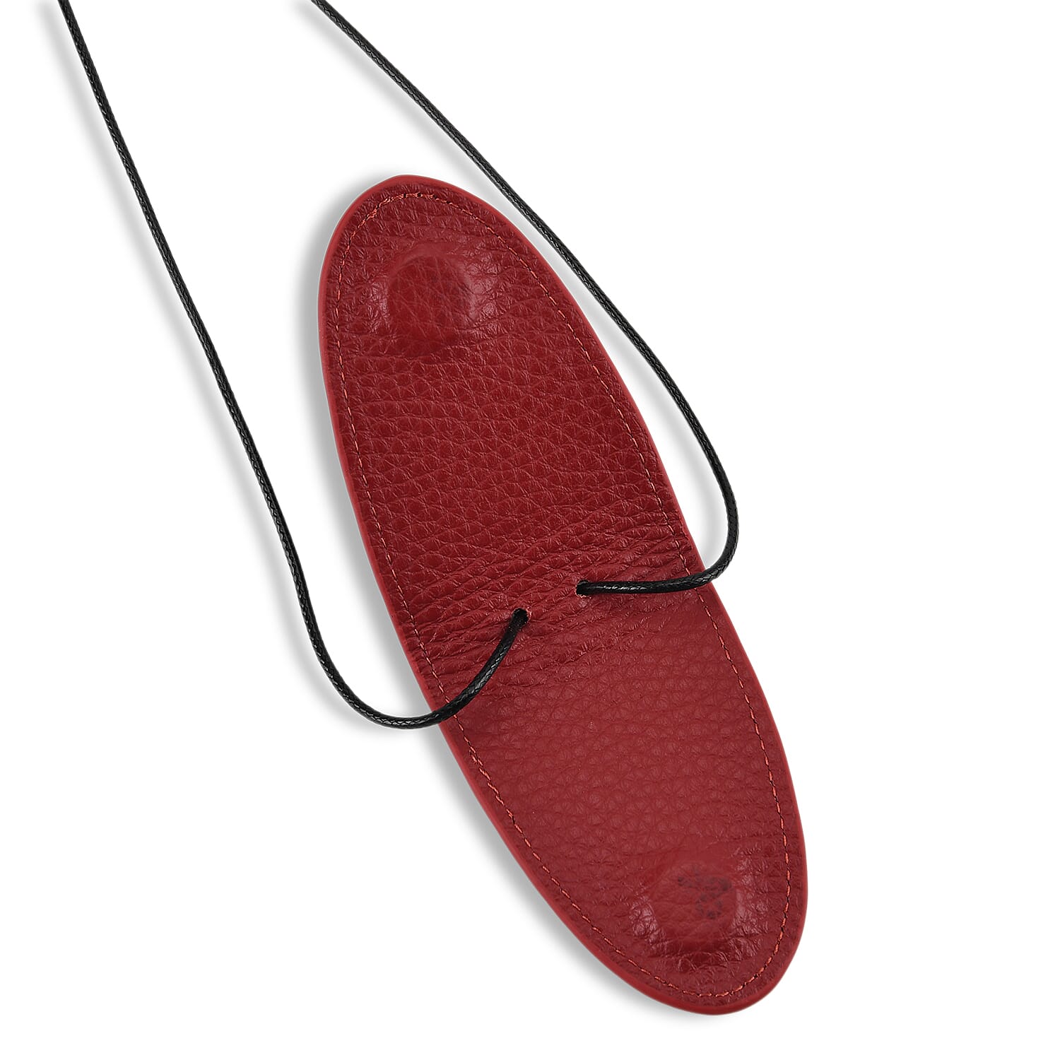Genuine Leather Magnetic Sunglass Holder Strap - Burgundy