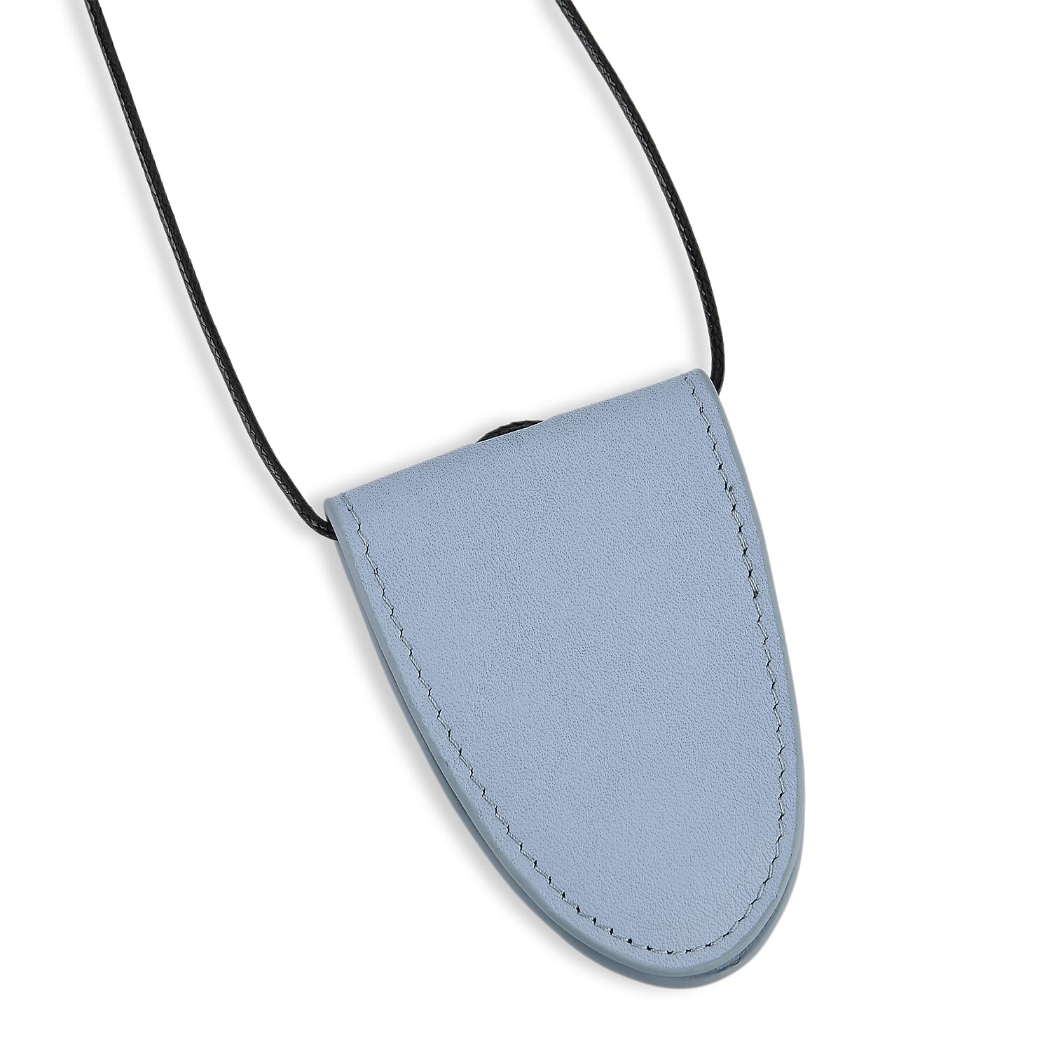 Genuine Leather Magnetic Sunglass Holder Strap - Blue