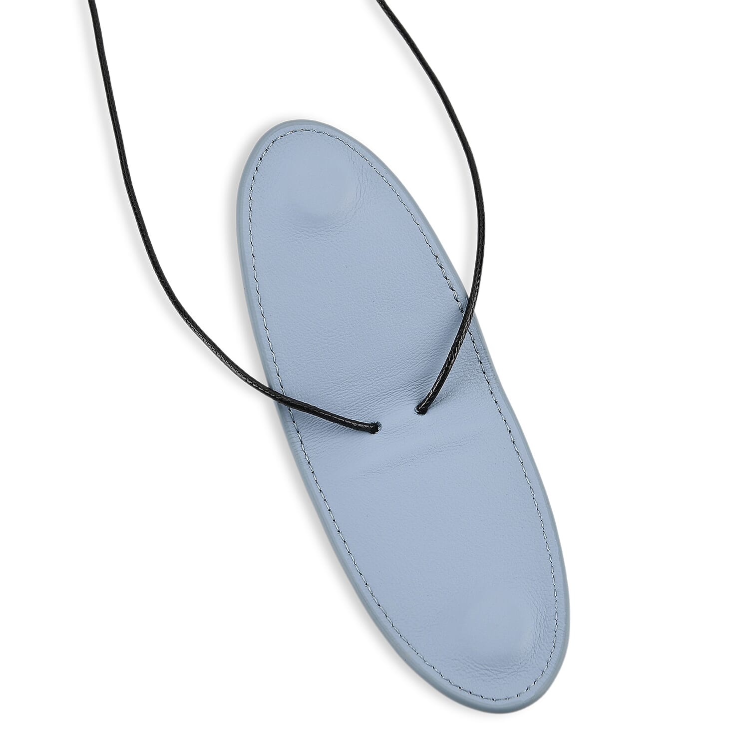 Genuine Leather Magnetic Sunglass Holder Strap - Blue