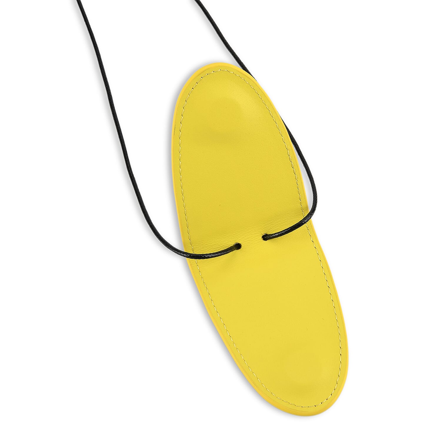 Genuine Leather Magnetic Sunglass Holder Strap - Yellow