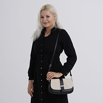 https://tjcuk.sirv.com/Products/84/1/8413851/Two-Tone-Saddle-Bag-With-Crossbody-Strap-Black-White_8413851_2.jpg?w=342&h=342