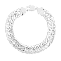 BRAND NEW ITALIAN CLOSEOUT- Sterling Silver Bracelet (Size - 7.5), Silver Wt. 22.5 Gms