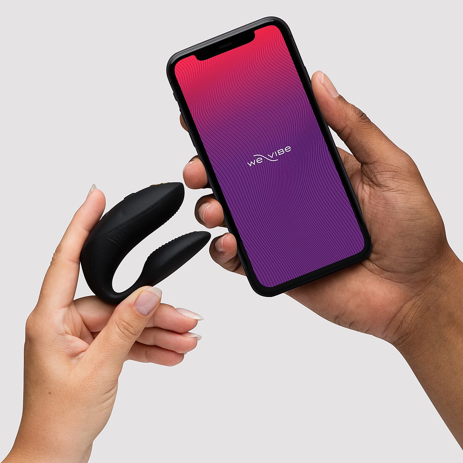 Lovehoney We-Vibe Chorus Pro Couples Vibrator Satin - Black