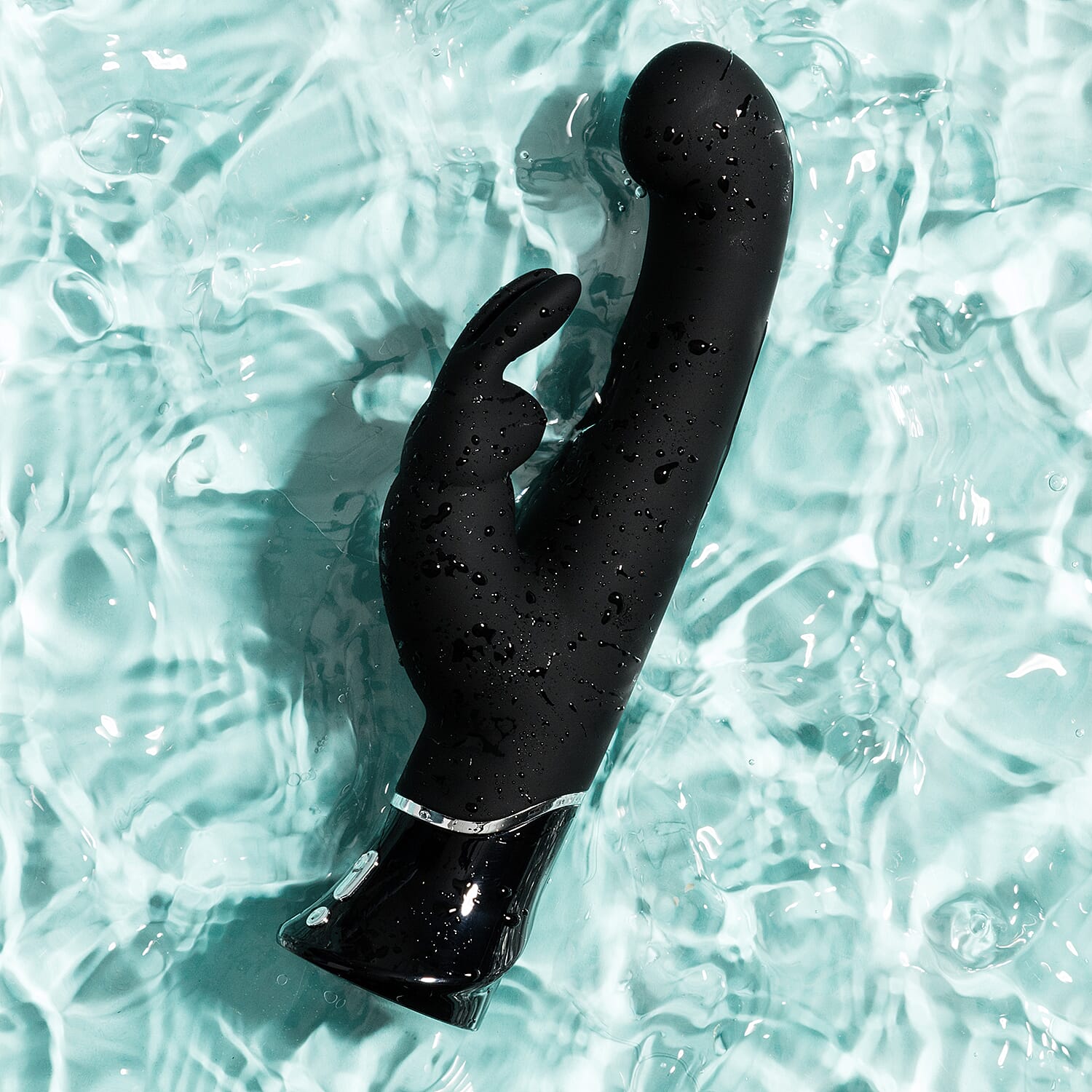 Lovehoney Fifty Shades of Grey Greedy Girl Rechargeable G-Spot Rabbit Vibrator - Black