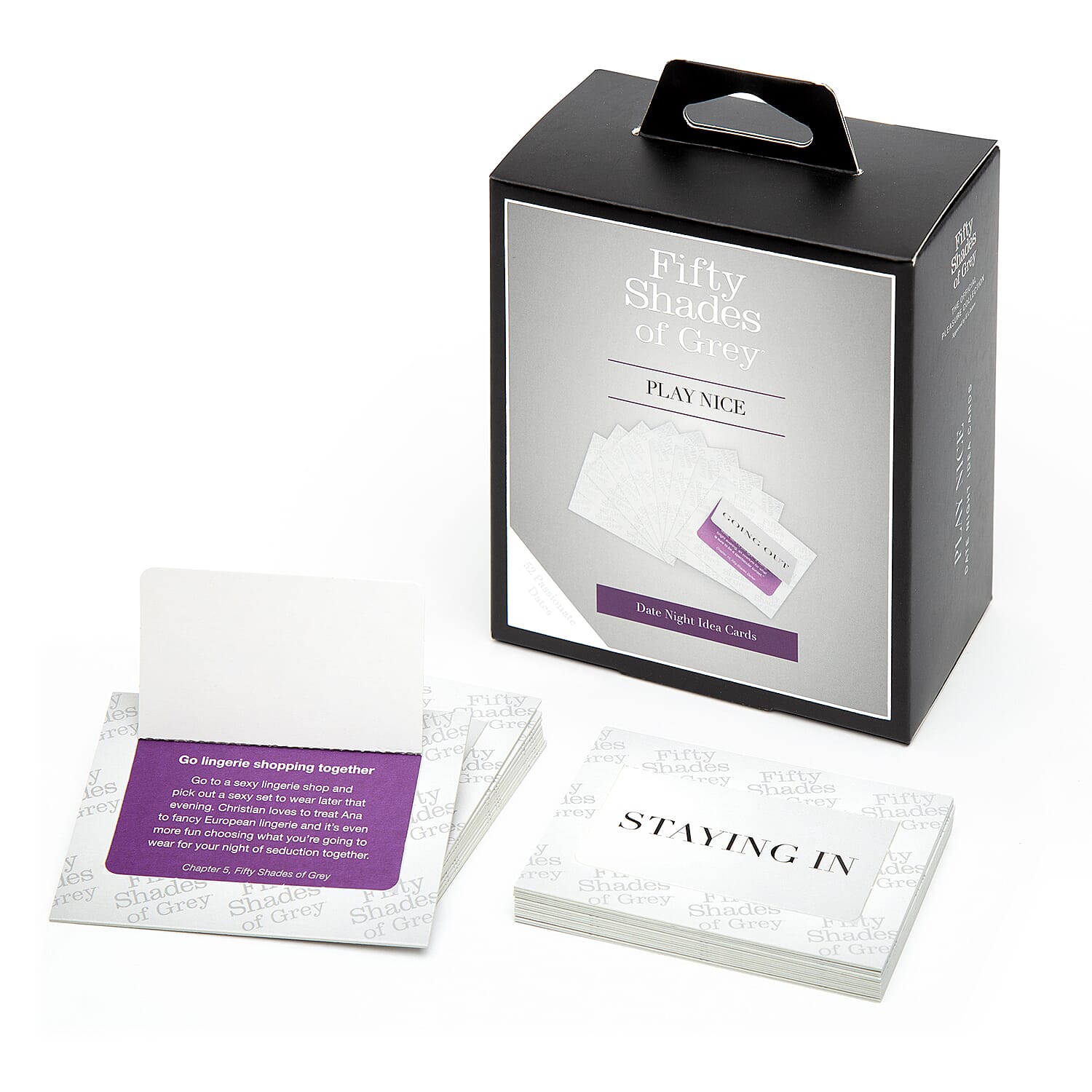 Lovehoney Fifty Shades of Grey Play Nice Date Night Idea Cards