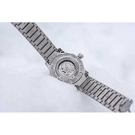 WORLD WIDE LAUNCH - VOSTOK EUROPE Expedition Glacier Automatic NH35 200M WR Silver Dial Mens Watch with Silver Stainless Steel Bracelet Strap