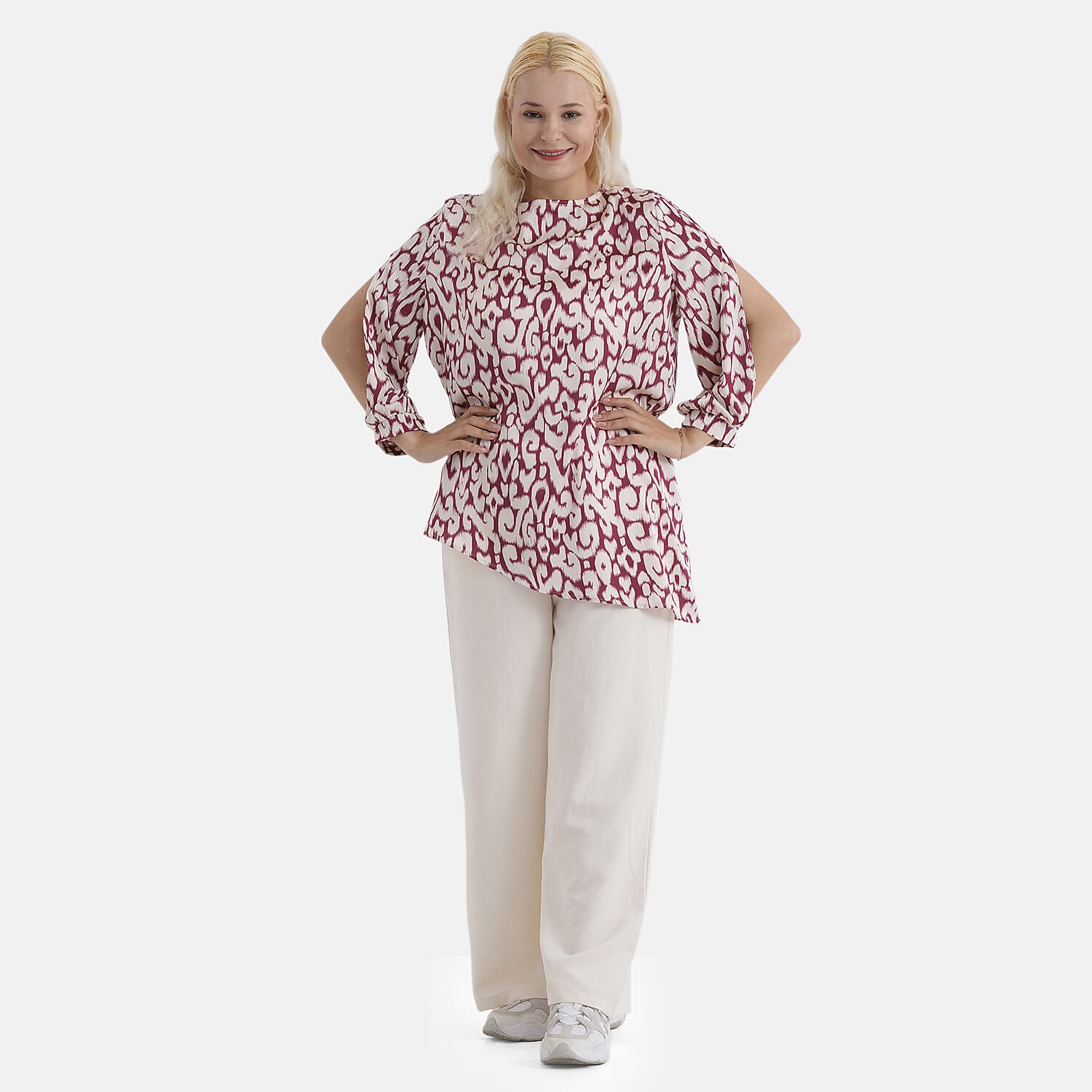 La Marey Printed Blouse