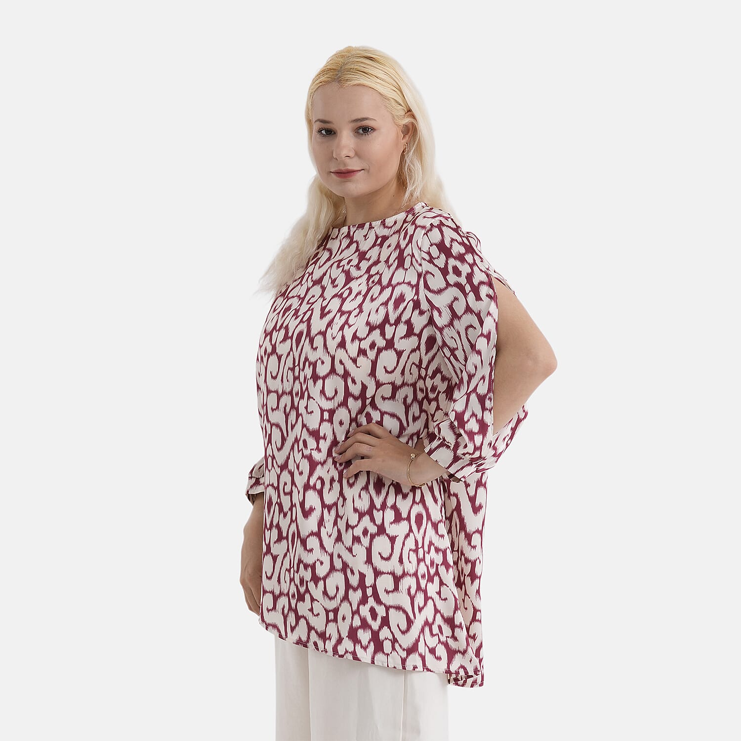 La Marey Printed Blouse