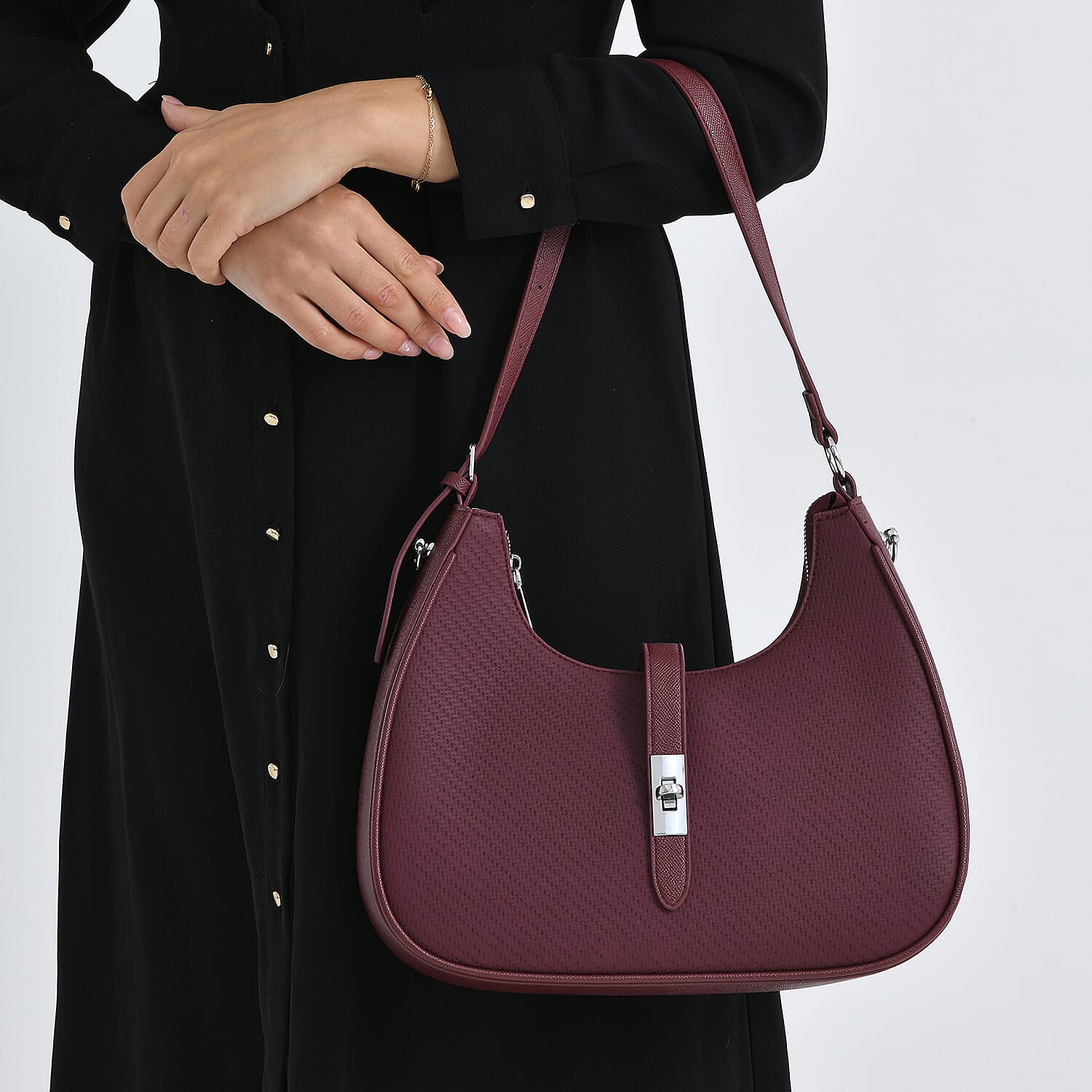 Crossbody Bag (Size - One Size) - Burgundy