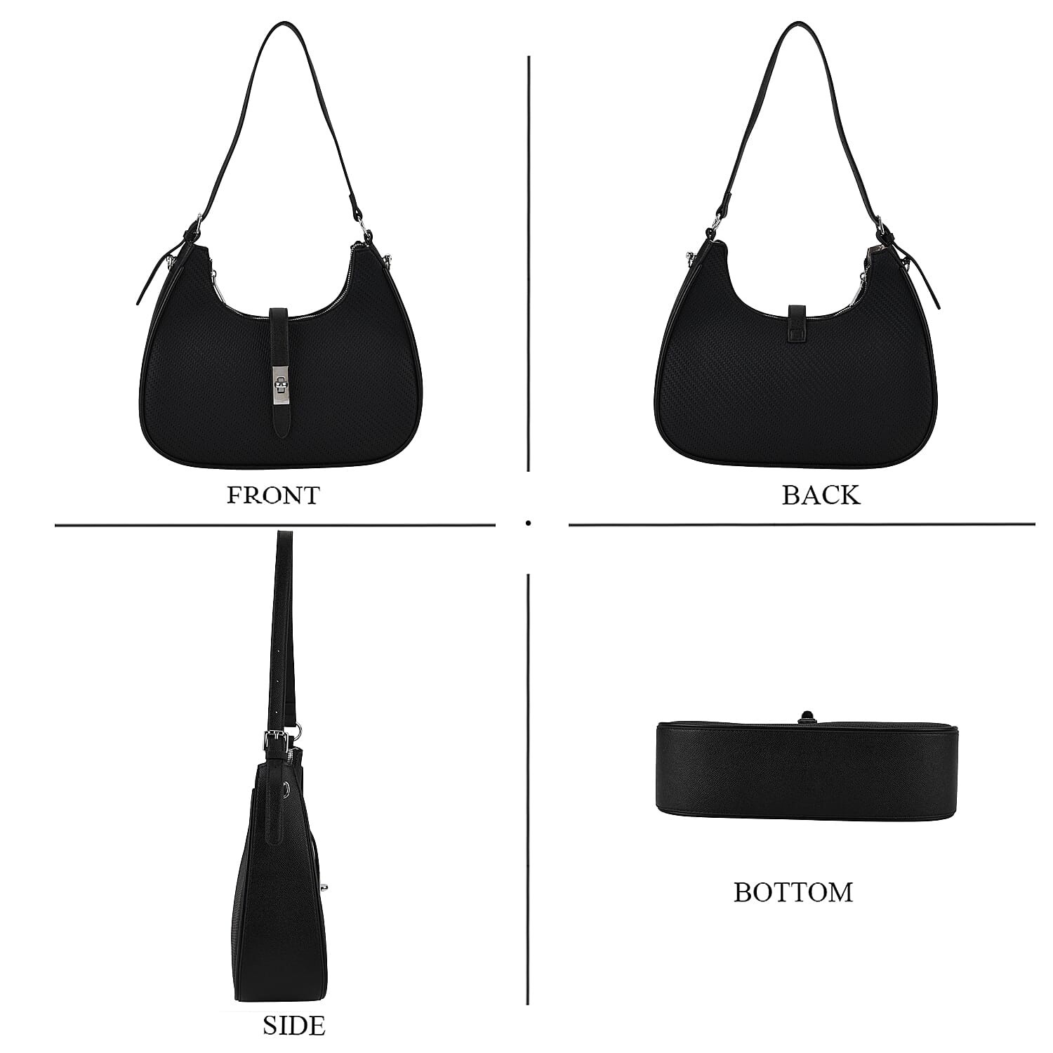 Crossbody Bag (Size - One Size) - Black