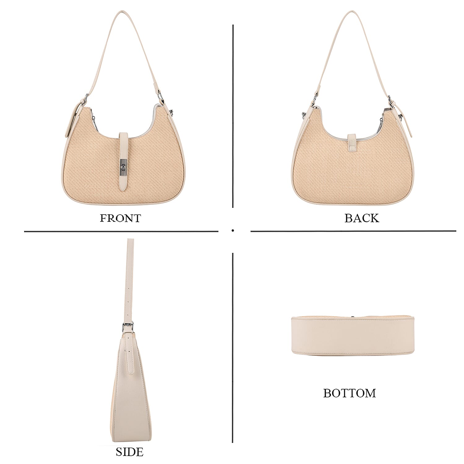 Crossbody Bag (Size - One Size) - Beige