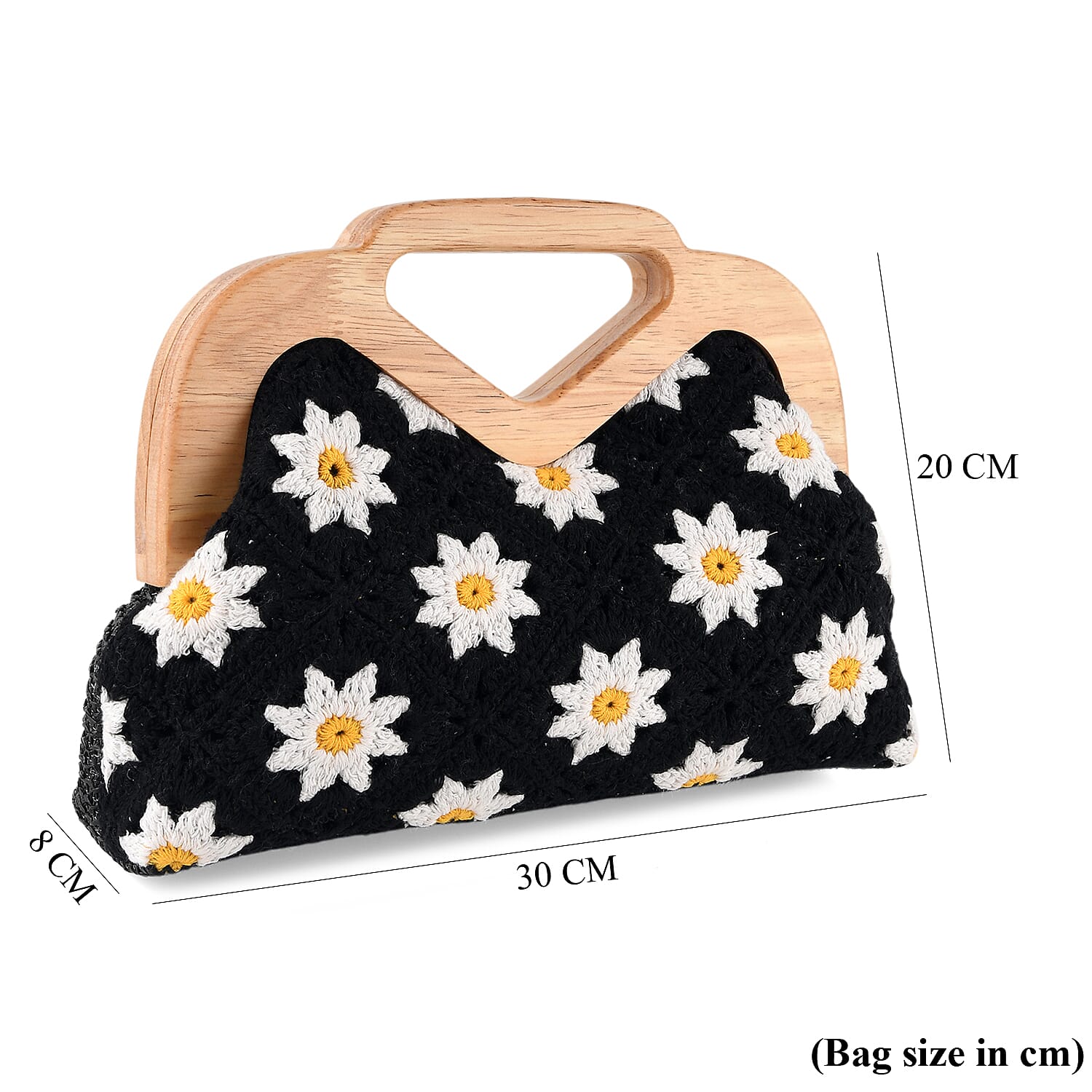 Crossbody Bag (Size - One Size) - Black White