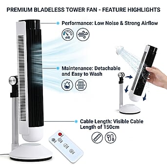 https://tjcuk.sirv.com/Products/84/1/8414619/LIVMORE-Bladeless-Tower-Fan-with-Turbine-Air-Duct-50W-6-Speed-Oscillat_8414619_2.jpg?w=342&h=342