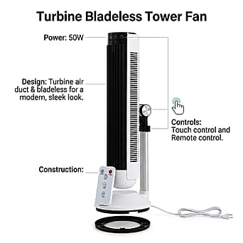 https://tjcuk.sirv.com/Products/84/1/8414619/LIVMORE-Bladeless-Tower-Fan-with-Turbine-Air-Duct-50W-6-Speed-Oscillat_8414619_3.jpg?w=342&h=342