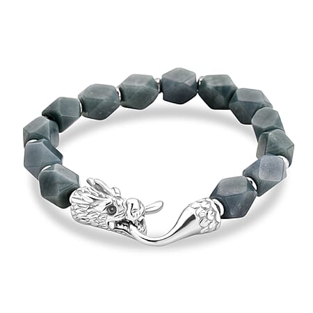 Tucson Preview- Natural Type A Jadeite Bracelet (Size - 7) with Dragon Lock 140.00 Ct.