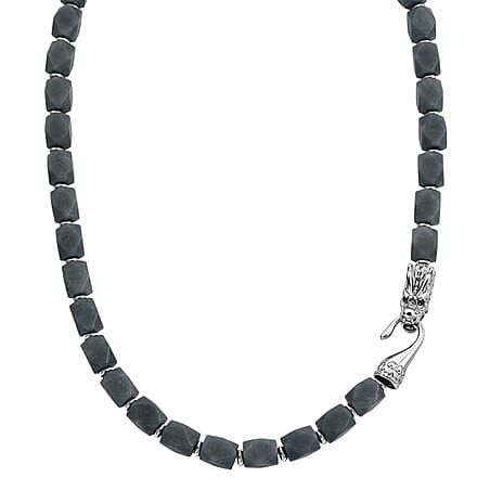 Natural Jade Beads Necklace (Size - 20) with Dragon Lock 400.00 Ct.