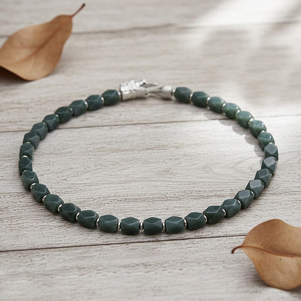 Tucson Preview- Natural Type A Jadeite Necklace (Size - 20) with Dragon Lock 400.00 Ct.