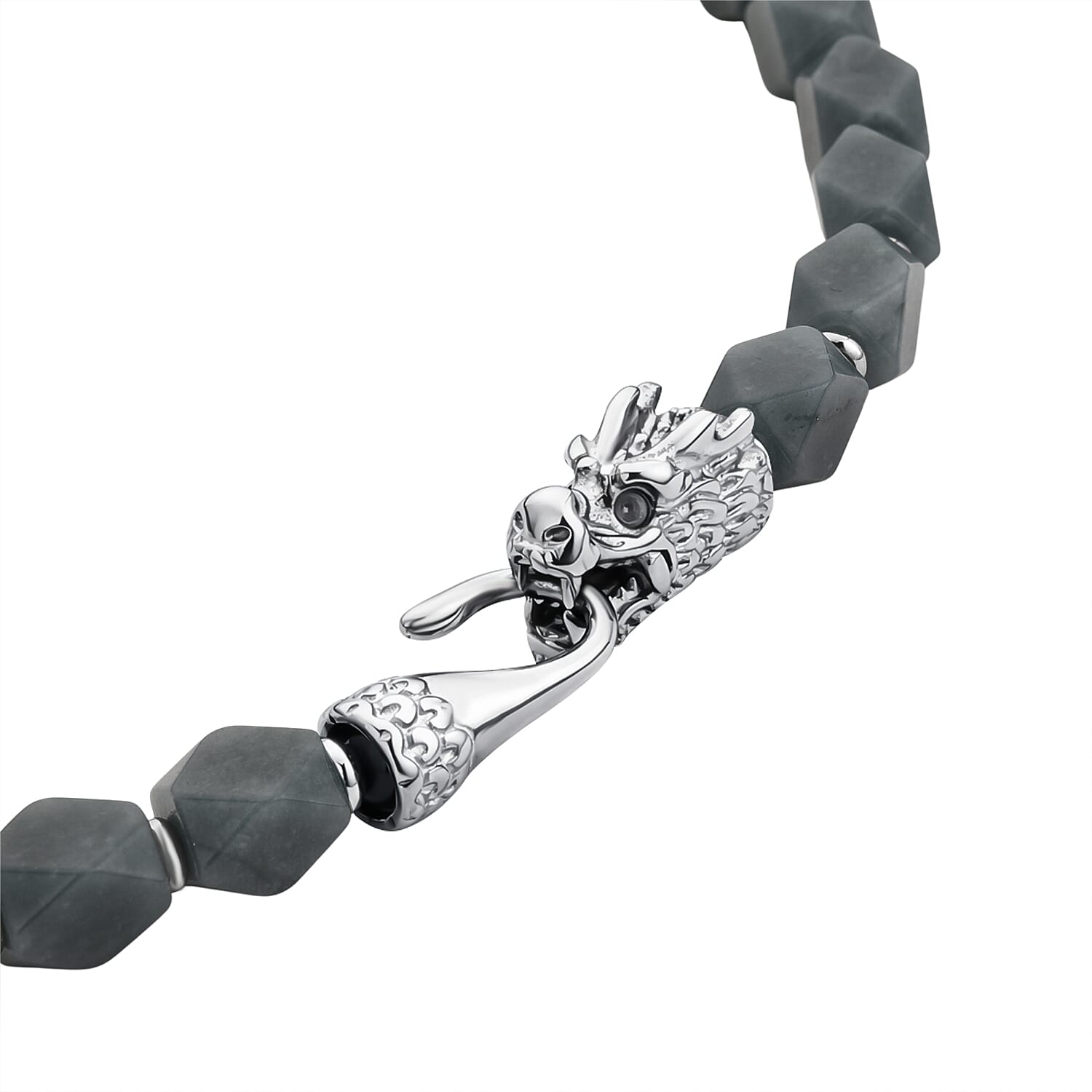 Tucson Preview- Natural Type A Jadeite Necklace (Size - 20) with Dragon Lock 400.00 Ct.