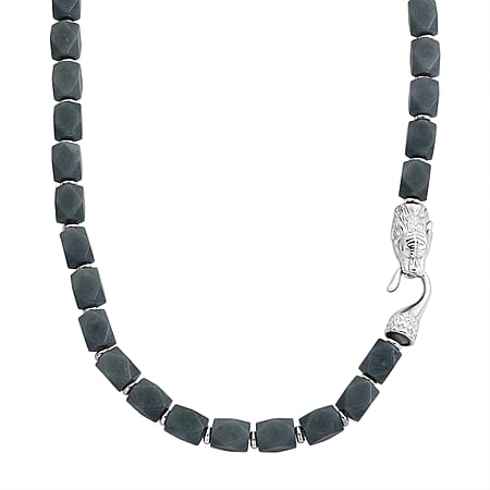 Tucson Preview- Natural Type A Jadeite Necklace (Size - 20) with Tiger Lock 400.00 Ct.