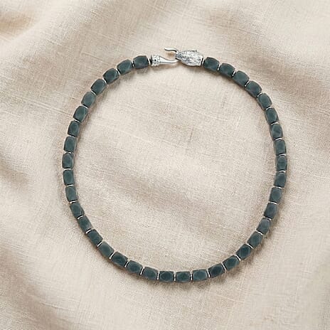 Tucson Preview- Natural Type A Jadeite Necklace (Size - 20) with Tiger Lock 400.00 Ct.