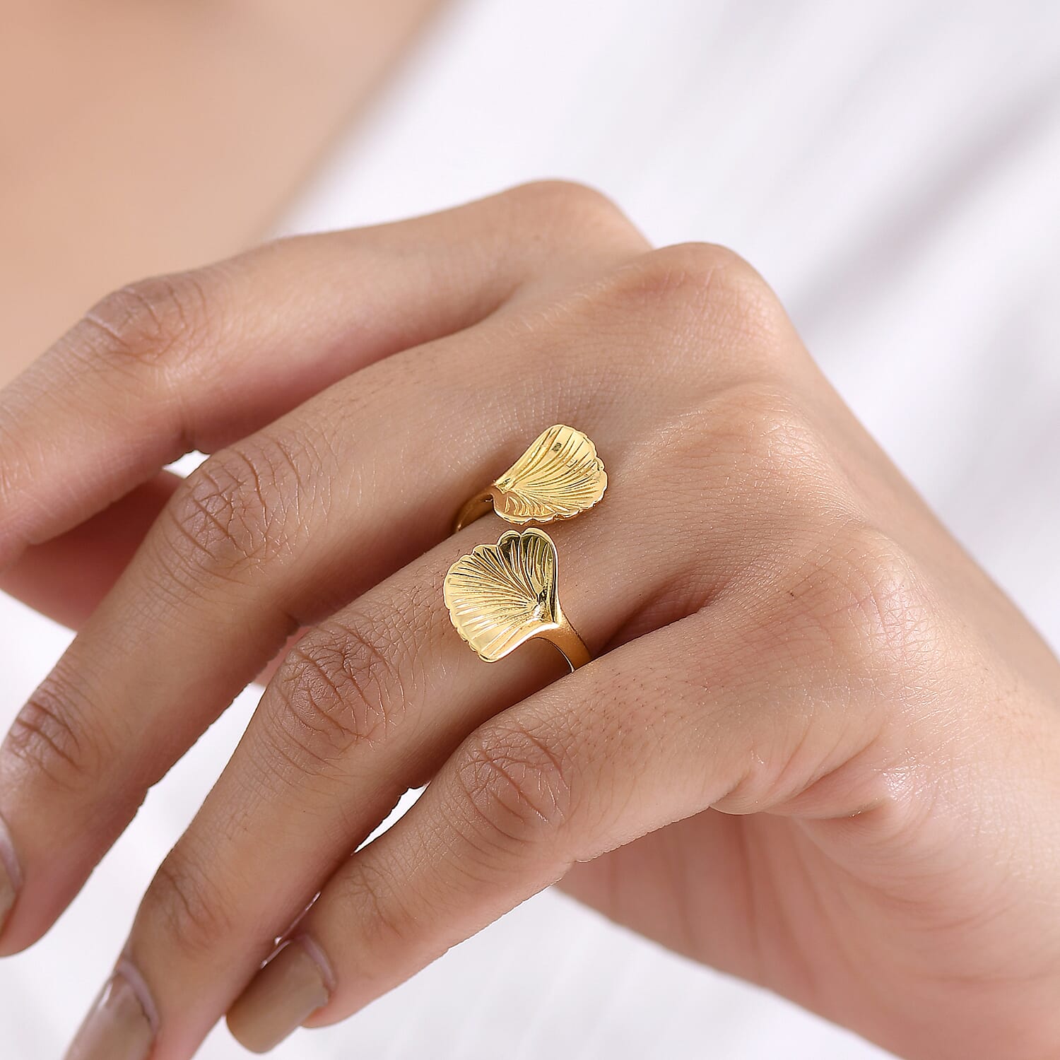 GP Blue Sapphire Ring in 18K YG PlatingSterling Silver  0.020  Ct.