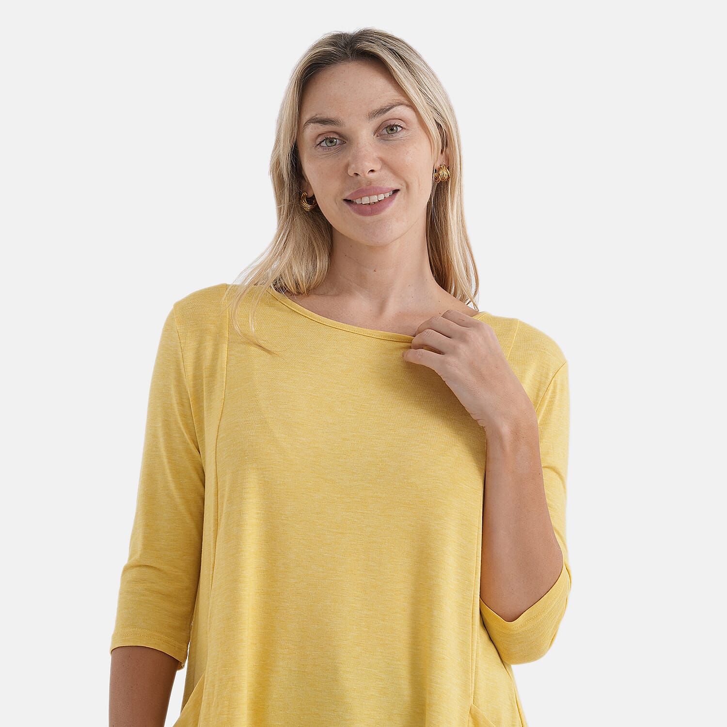 La Marey Soft Touch Asymmetric Top (Size 8 to 10) - Yellow
