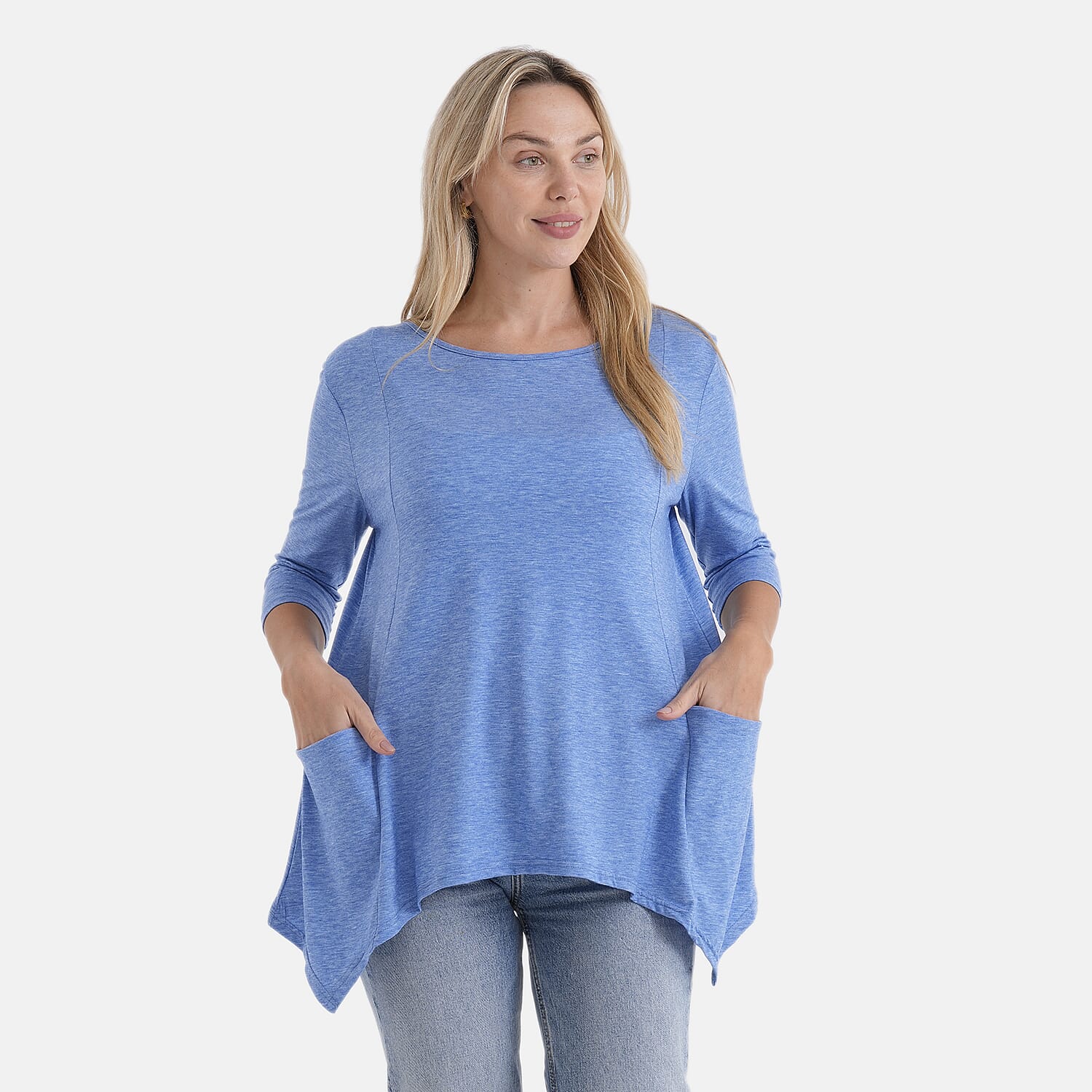 La Marey Soft Touch Asymmetric Top (Size 8 to 10) - Blue